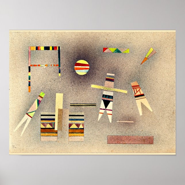 Kandinsky - Flygning, abstrakt av grafik Poster (Framsidan)