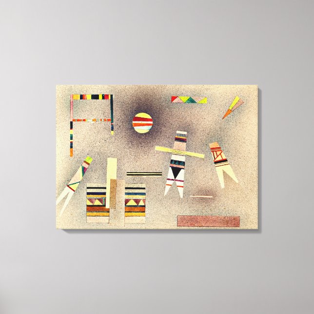 Kandinsky - Flykt, abstrakt konstverk Canvastryck (Framsida)