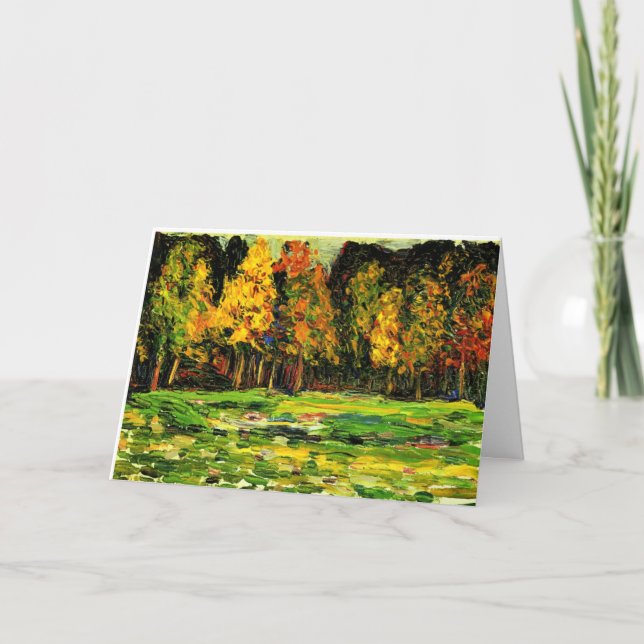 Kandinsky - Forest Kant, färgmålning, Kort (Framsida)