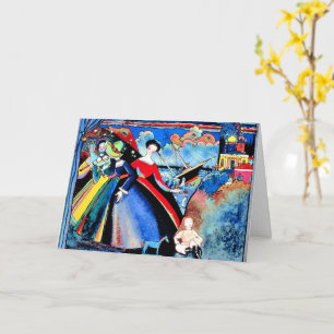 Kandinsky - Frakt, färglös målning Kort