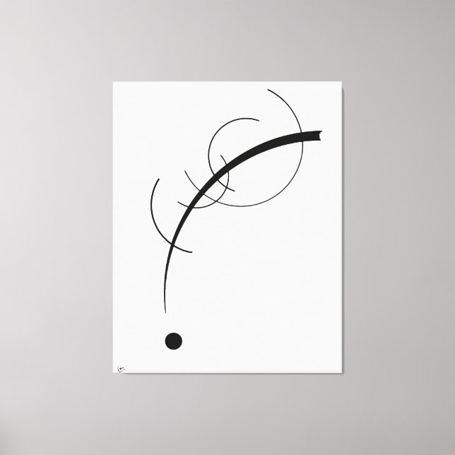 KANDINSKY - FRI KURVA TILL PUNKTEN - 1925 - CANVASTRYCK (Framsida)