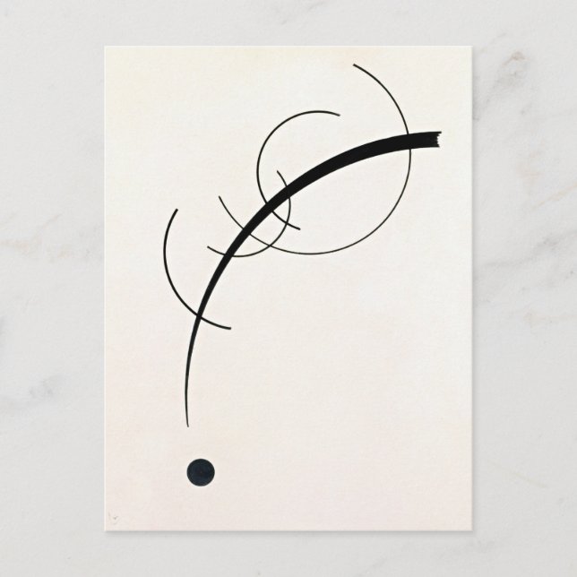 Kandinsky - Fri kurva Vykort (Framsida)