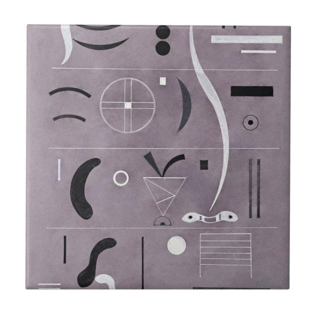 Kandinsky - fyra delar kakelplatta (Framsidan)