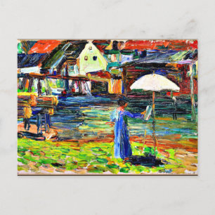 Kandinsky - Gabriele Munter Painting i Kallmunz Vykort