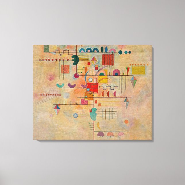 Kandinsky - graciös Ascent Canvastryck (Framsida)