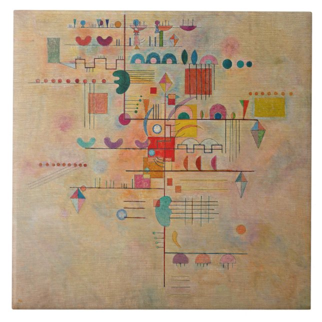 Kandinsky - graciös Ascent Kakelplatta (Framsidan)