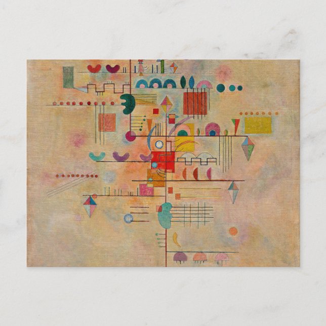 Kandinsky - graciös Ascent Vykort (Framsida)