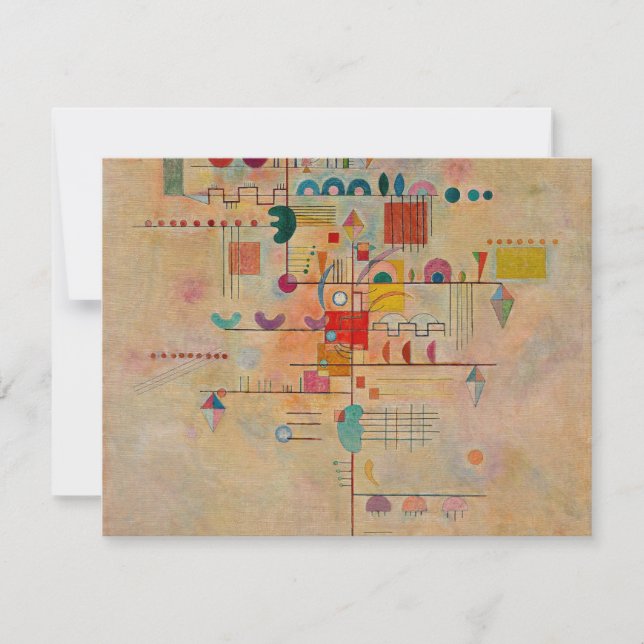 Kandinsky - graciös docka, populär målning kort (Framsida)