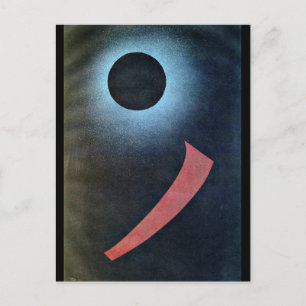 Kandinsky - Grått och Black, abstrakt konst Vykort