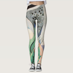 Kandinsky Grönt Composition 1923 Art Deco Leggings