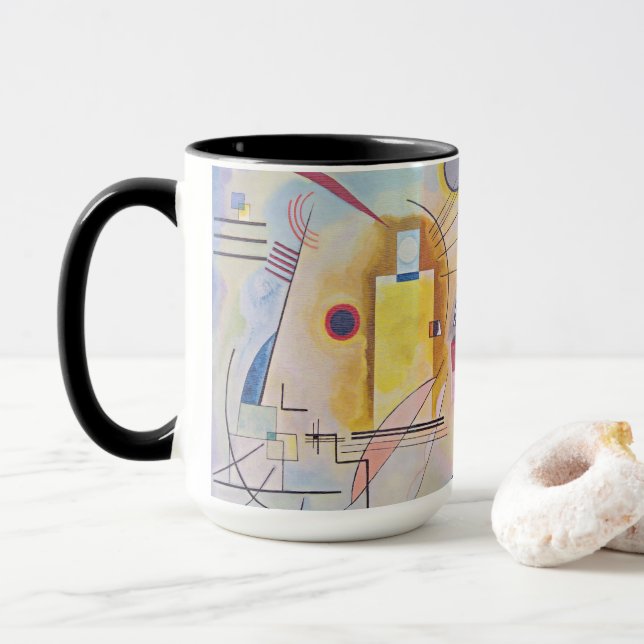 Kandinsky Gul Röd Blå Abstrakt Magisk Mugg (Med munk)