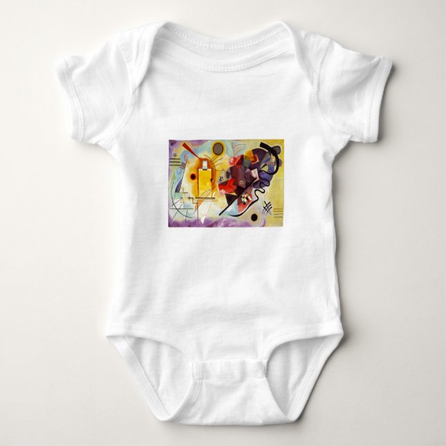 Kandinsky Gul Röd Blå T-shirt (Framsida)