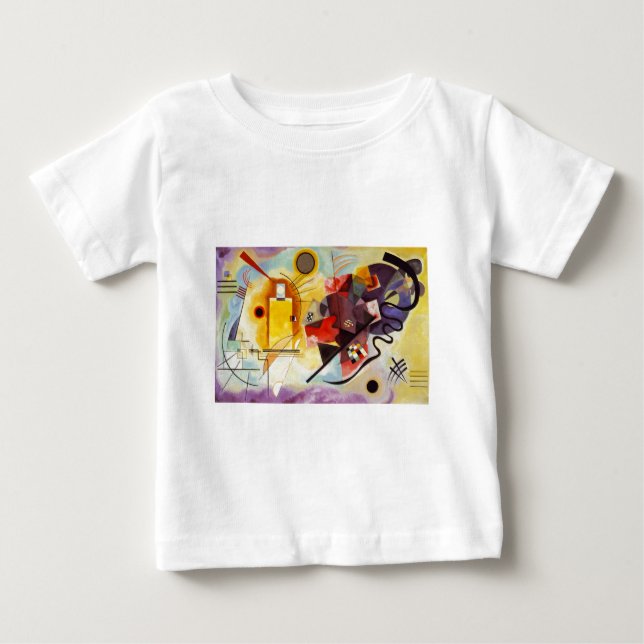 Kandinsky Gul Röd Blå Tee (Framsida)