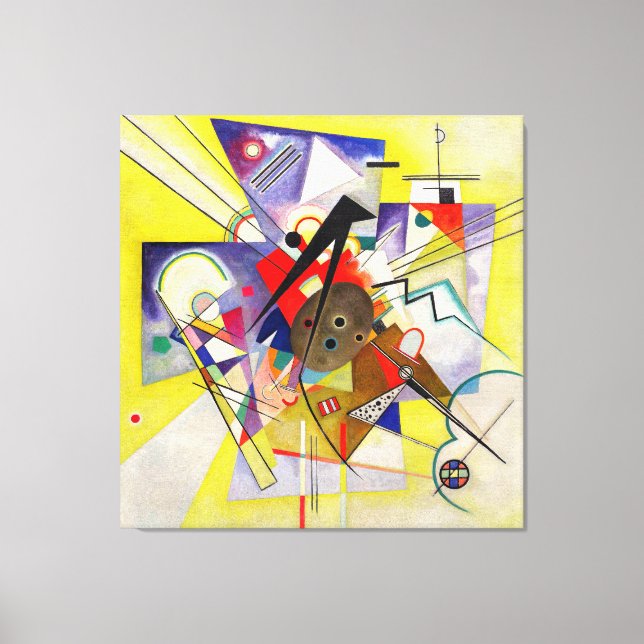 KANDINSKY - GULT ACCOMPANIMENT - 1924 -Bauhaus- Canvastryck (Framsida)