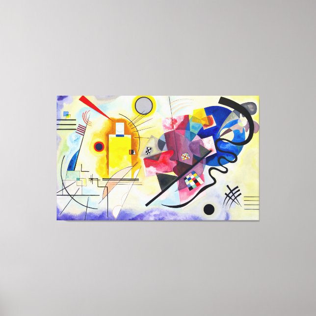 KANDINSKY - GULT RED BLUE - 1925 - Bauhaus - Canvastryck (Framsida)