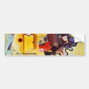 Kandinsky Gult Red Blue Bildekal