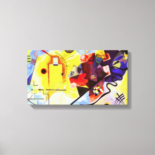 Kandinsky Gult Red Blue Canvas Wit