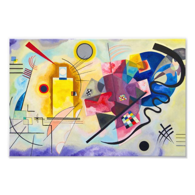 Kandinsky Gult-Red-Blue Fototryck (Framsidan)