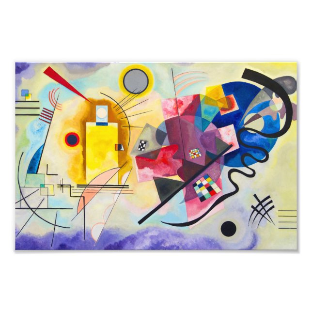 Kandinsky Gult-Red-Blue Fototryck (Framsidan)