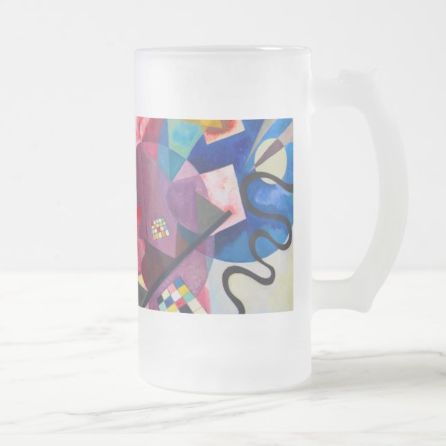 Kandinsky Gult-Red-Blue Frostat Ölglas (Höger)