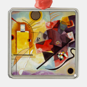 Kandinsky Gult Red Blue Julgransprydnad Metall