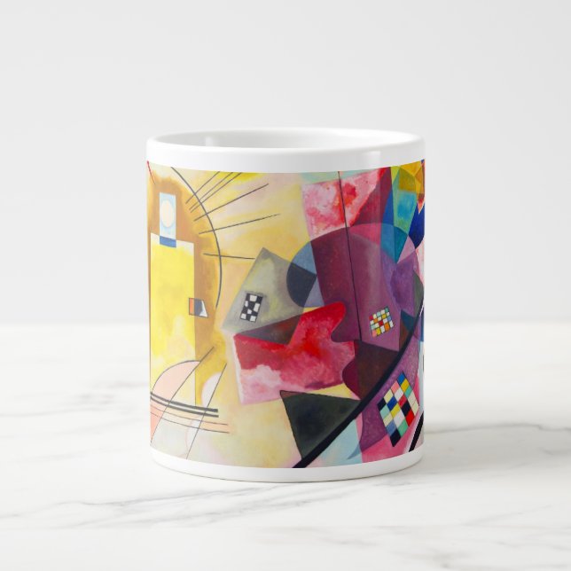 Kandinsky Gult-Red-Blue Jumbo Mugg (Framsidan)