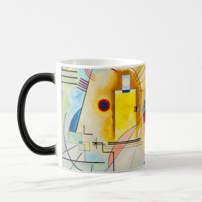Kandinsky Gult-Red-Blue Magisk Mugg (Vänster)