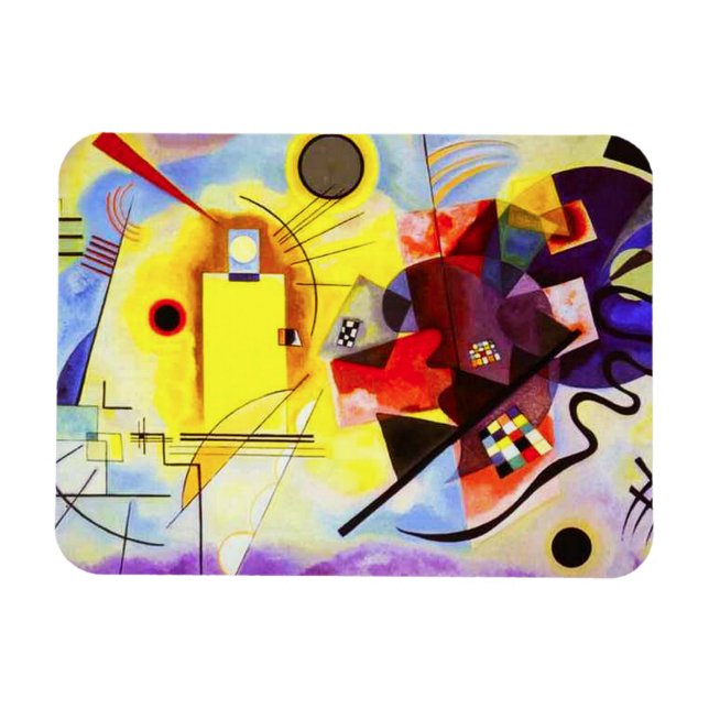 Kandinsky Gult Red Blue Magnet (Horisontell)