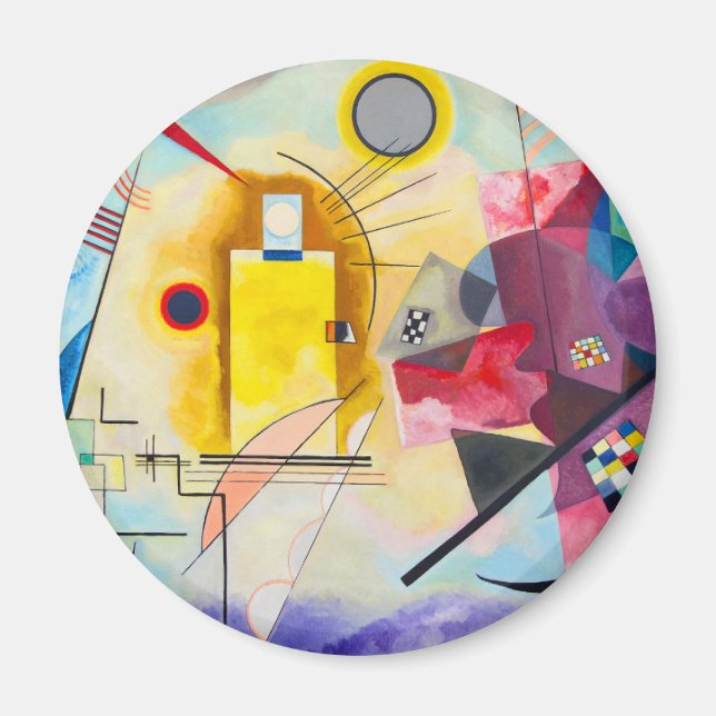 Kandinsky Gult-Red-Blue Magnet (Framsidan)