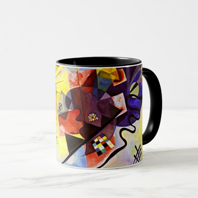 Kandinsky - Gult-Red-Blue Mugg (Framsida höger)