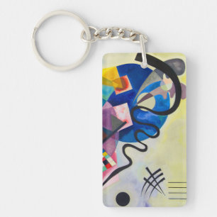 Kandinsky Gult-Red-Blue Nyckelring
