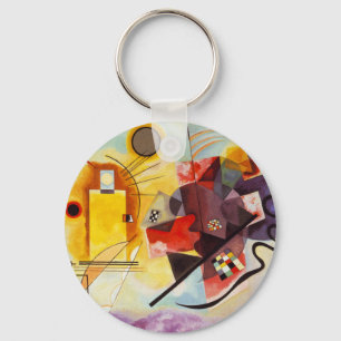 Kandinsky Gult Red Blue Nyckelring