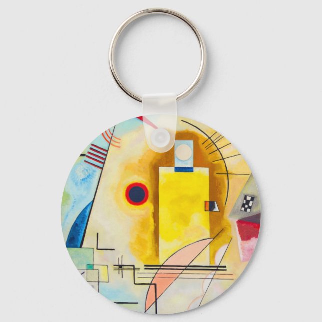 Kandinsky Gult-Red-Blue Nyckelring (Framsida)