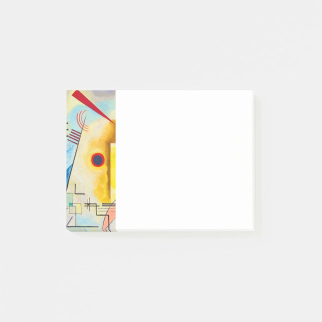 Kandinsky Gult-Red-Blue Post-it Block (Framsida)