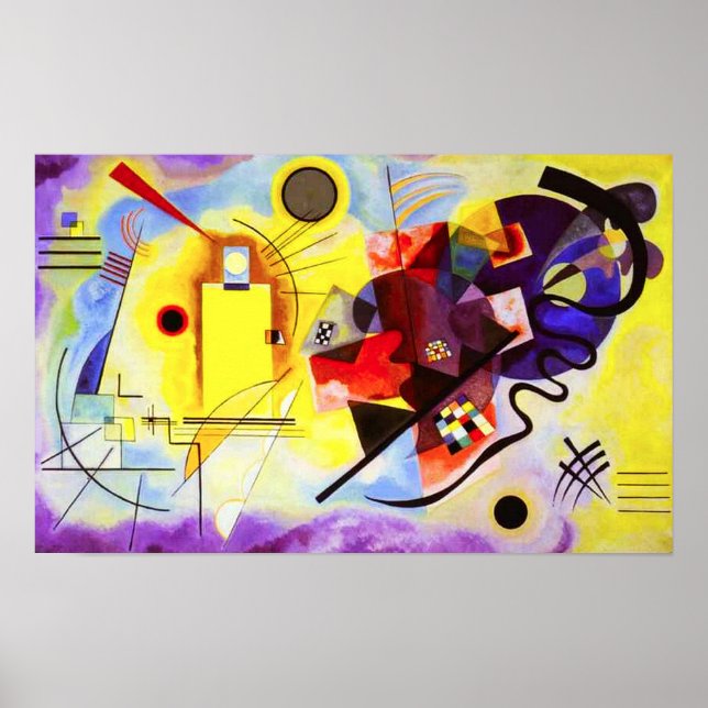 Kandinsky Gult Red Blue Poster (Framsidan)