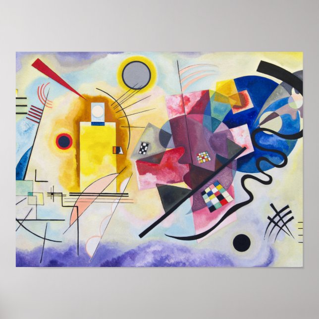 Kandinsky - Gult-Red-Blue Poster (Framsidan)