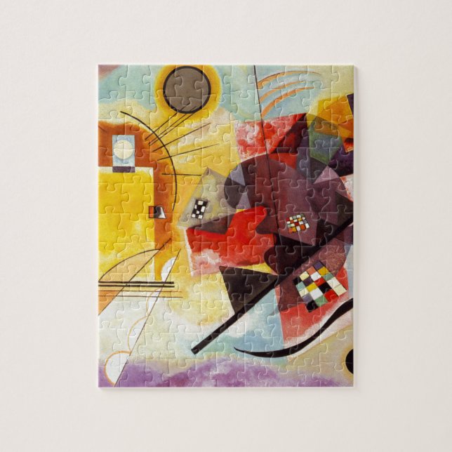 Kandinsky Gult Red Blue Pussel (Vertikal)