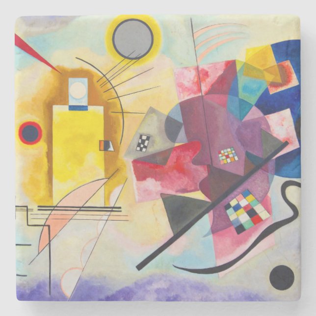 Kandinsky Gult-Red-Blue Stenunderlägg (Framsidan)