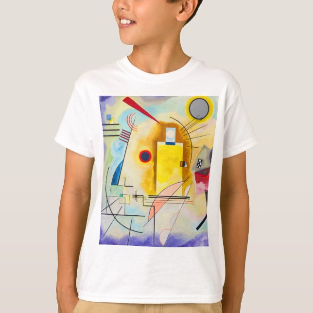 Kandinsky Gult-Red-Blue T Shirt (Framsida)