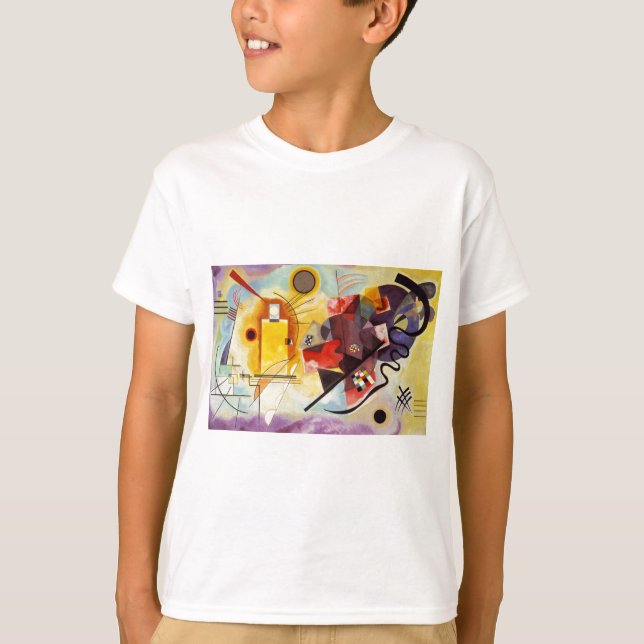 Kandinsky Gult Red Blue T Shirt (Framsida)