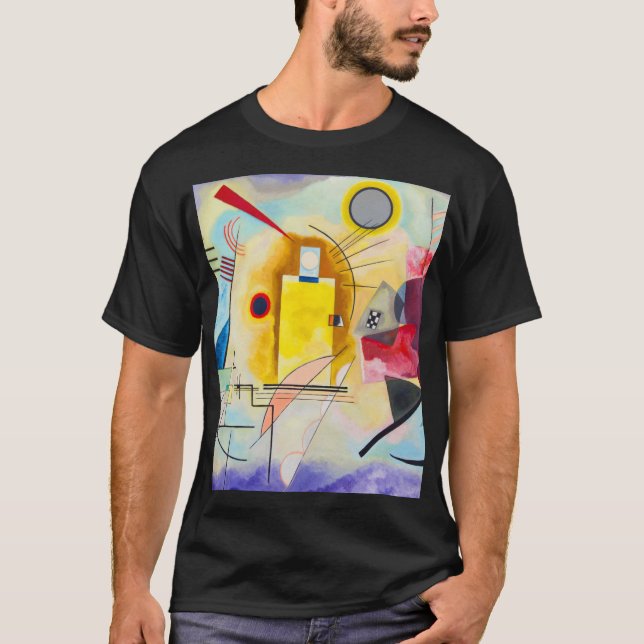 Kandinsky Gult-Red-Blue T Shirt (Framsida)