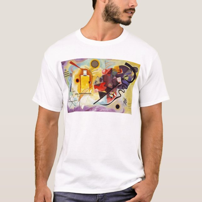 Kandinsky Gult Red Blue T-shirt (Framsida)