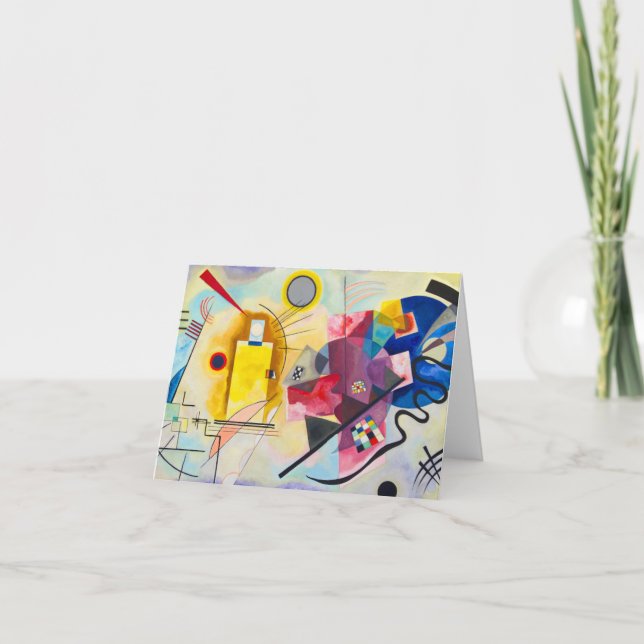 Kandinsky Gult-Red-Blue Tack Kort (Framsida)