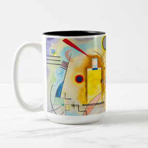 Kandinsky Gult-Red-Blue Två-Tonad Mugg