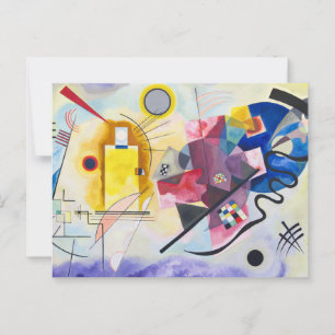 Kandinsky - Gult-Red-Blue Vykort