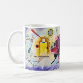 Kandinsky – Gult–Rött–Blått - Anpassad text Kaffemugg