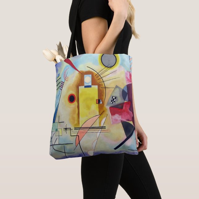 Kandinsky, Gult Rött och Blått 1925 Tygkasse (Närbild)