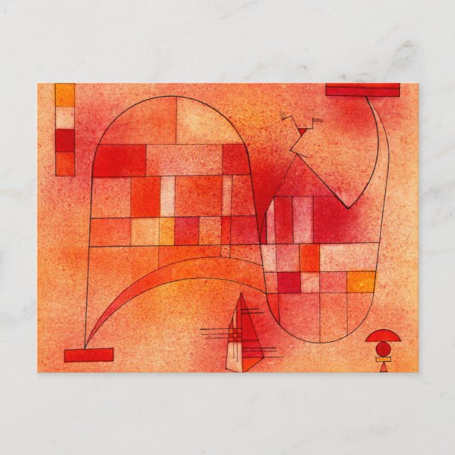 Kandinsky - Gultens Rosa Vykort (Framsida)