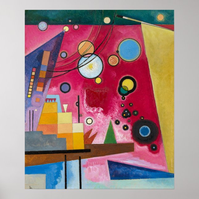 Kandinsky Heavy Red, 1924 Poster (Framsidan)