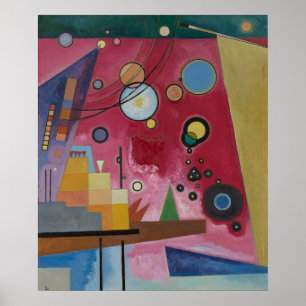 Kandinsky - Heavy Red, berömd tavla, Poster
